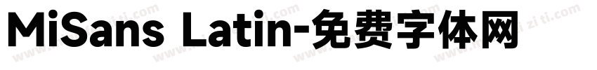 MiSans Latin字体转换